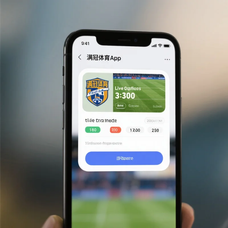 满冠体育App赛事提醒示例